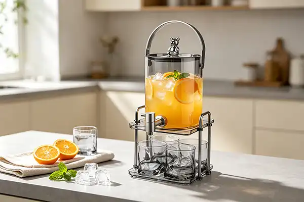 Can bear glass cold water kettle hold hot water?